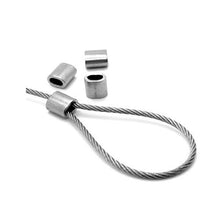Carica l'immagine nel visualizzatore di Gallery, Constrabo® | 50x ghiere in alluminio manicotti 4 mm | Maniche per corda 4 - Ilgrandebazar