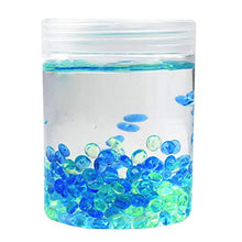 Carica l'immagine nel visualizzatore di Gallery, Swallowzy Crystal Slime Putty with Fishbowl Beads, 200ml Green+Light Blue - Ilgrandebazar