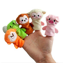 Carica l'immagine nel visualizzatore di Gallery, Xrten Burattini per dita,10 pezzi Panno Morbido Animale Marionette da Dito...