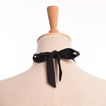 Carica l'immagine nel visualizzatore di Gallery, BLESSUME Donne vittoriano Chiffon jabot Collo Collare 1 pezzo Nero - Ilgrandebazar