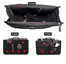 Carica l'immagine nel visualizzatore di Gallery, Ducomi Organizer Borsa Donna 13 Tasche Capiente Large (Standard), Navy