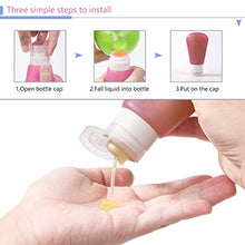 Carica l'immagine nel visualizzatore di Gallery, flintronic Bottiglie da Viaggio in Silicone,3 Pcs TSA Approvato Viaggio...