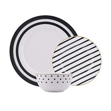 Carica l'immagine nel visualizzatore di Gallery, AmazonBasics - Servizio di piatti per 6 persone, 18 Eleganza Contemporanea - Ilgrandebazar