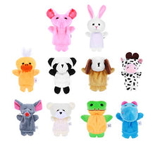 Carica l'immagine nel visualizzatore di Gallery, 10pcs Different Finger Cartoon Animal burattini in morbido velluto Dolls... - Ilgrandebazar