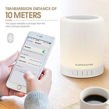 Carica l'immagine nel visualizzatore di Gallery, Lampada Altoparlante Bluetooth, ELEPOWSTAR da Comodino Touch...
