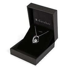 Carica l'immagine nel visualizzatore di Gallery, B.Catcher collana in argento con pendente a cuore d'argento e zircone cubico - Ilgrandebazar