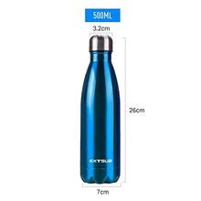 Carica l'immagine nel visualizzatore di Gallery, EXTSUD 500ml Bottiglia Termica Acciaio Inox Termos Bottiglietta per Blu