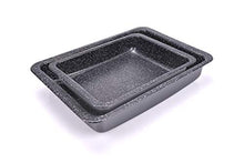 Carica l'immagine nel visualizzatore di Gallery, ALLUFLON Set 2 Lasagnere Vesuvia, 34x25 cm e 24x18 cm, Alluminio