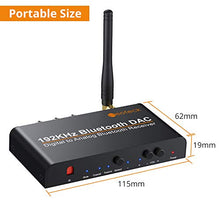 Carica l'immagine nel visualizzatore di Gallery, Neoteck Convertitore 192Khz con Ricevitore Bluetooth 5.0 Adattatore DAC con...