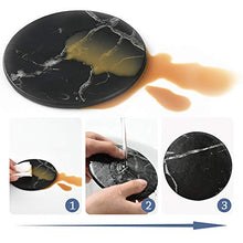 Carica l'immagine nel visualizzatore di Gallery, Cizen Sottobicchieri Antiscivolo, 6pz in Marmo per Birra Nero - Ilgrandebazar
