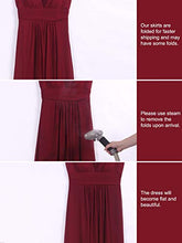 Carica l'immagine nel visualizzatore di Gallery, Ever-Pretty Vestito da Damigella Donna Linea ad A Scollo a V 40, Borgogna - Ilgrandebazar