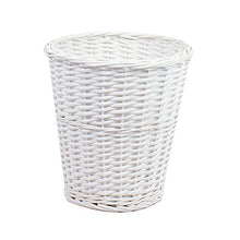 Carica l'immagine nel visualizzatore di Gallery, JVL – Rotonda Split Willow Cestino, Bianco, 28 x 28 cm - Ilgrandebazar