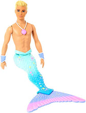 Carica l'immagine nel visualizzatore di Gallery, Barbie Ken Tritone dei Mari, Bambola Bionda con Coda, Giocattolo per Bambini...