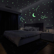 Carica l'immagine nel visualizzatore di Gallery, Adesivi da Parete Fluorescenti 425pcs, Yosemy 4 Pezzi Stelle e...