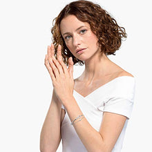 Carica l'immagine nel visualizzatore di Gallery, Swarovski Bangle Donna Placcato_Oro Cristallo Rotonda - 5520584 - Ilgrandebazar