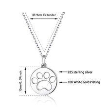 Carica l'immagine nel visualizzatore di Gallery, SIMPLOVE Collana da Donna in Argento Sterling 925, con Ciondolo a Forma di...