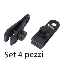 Carica l'immagine nel visualizzatore di Gallery, Ribiland PRBOVX4 Set di 4 Occhielli a Pinza, Nero