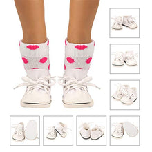 Carica l'immagine nel visualizzatore di Gallery, Miunana 5 PCS Scarpe + 2 Cazle per 42 - 46 CM (16 - 18 Pollici) Bambola... - Ilgrandebazar
