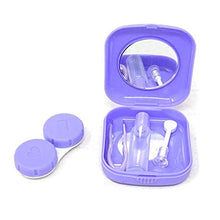 Carica l'immagine nel visualizzatore di Gallery, Confezione da 4 mini custodia viaggio per lenti a contatto, blu, viola,... - Ilgrandebazar