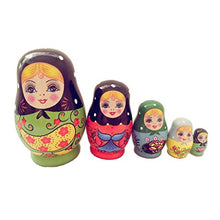 Carica l'immagine nel visualizzatore di Gallery, ULTNICE Bambola russa matrioska di legno Matryoshka 5 pezzi - Ilgrandebazar