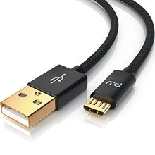 Carica l'immagine nel visualizzatore di Gallery, UpLink 5m Cavo Micro USB a Nylon Intrecciato e connettore in F: 5,0m - Ilgrandebazar