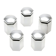 Carica l'immagine nel visualizzatore di Gallery, KKmoon Set di 20Pz 17mm Auto Pneumatico Dado Bullone Copertura argento