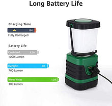 Carica l'immagine nel visualizzatore di Gallery, LE Lampada da Campeggio LED, Lanterna 4400mAh Ricaricabile USB,...