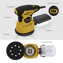 Carica l'immagine nel visualizzatore di Gallery, Levigatrice Orbitale 7 velocità, rotoorbitale Nero &amp; Giallo - Ilgrandebazar