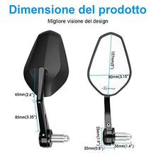 Carica l'immagine nel visualizzatore di Gallery, 7/8" 22mm Specchietti Moto Omologati, per Manubrio E9 B