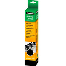 Carica l'immagine nel visualizzatore di Gallery, Fellowes 5332302 Dorsi Plastici per Rilegatura, 21 Anelli, Passo 16 mm, Nero - Ilgrandebazar