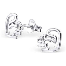 Carica l'immagine nel visualizzatore di Gallery, Monkimau Orecchini ragazza scoiattolo in argento sterling 925 con...