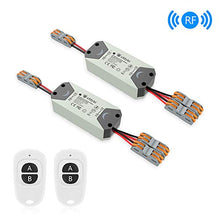 Carica l'immagine nel visualizzatore di Gallery, eMylo Smart Wireless RF Relay Switch DC 12V 2 canali Telecomando 2 pacchi