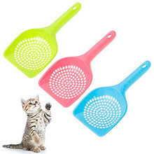 Carica l'immagine nel visualizzatore di Gallery, Yorgewd - Set di 3 palette per lettiera gatti e gatti, in plastica,...