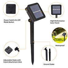 Carica l'immagine nel visualizzatore di Gallery, Yizhet 2 Pezzi Catena Luminosa Solare da Esterno,12m 100 LED Bianco Caldo