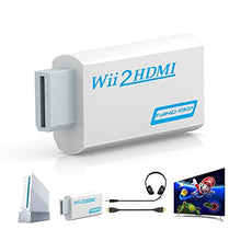 Carica l'immagine nel visualizzatore di Gallery, Convertitore Da Wii A HDMI,GANA Adattatore da a HDMI Video di Bianco