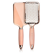 Carica l'immagine nel visualizzatore di Gallery, Navaris spazzola piatta per capelli - effetto Oro Rosa - Bianco - Ilgrandebazar