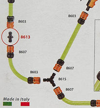 Carica l'immagine nel visualizzatore di Gallery, Claber 8613 Connettore a due vie, Nero