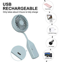 Carica l'immagine nel visualizzatore di Gallery, Babacom Ventilatore USB, Rumore Basso da Tavolo, 360° Rotazione...