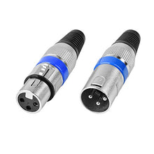 Carica l'immagine nel visualizzatore di Gallery, SanGlory 5 Connettori XLR Maschio + 5 Femmina Microfono Cavo...