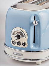 Carica l'immagine nel visualizzatore di Gallery, Ariete 155 Tostapane di Design a 2 Fette con Pinze, 6 Livelli Blu