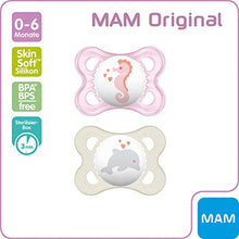 Carica l'immagine nel visualizzatore di Gallery, MAM 542422 - Ciuccio"Original" in silicone per bambine da 0 a 6 mesi, senza... - Ilgrandebazar