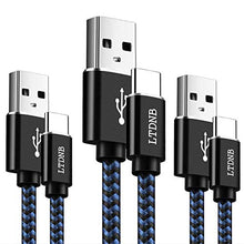Carica l'immagine nel visualizzatore di Gallery, LTDNB Cavo USB C, [3 Pezzi,1M+1M+2M] Nylon Type-C Compatibile per...