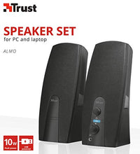 Carica l'immagine nel visualizzatore di Gallery, Trust Almo Set di Altoparlanti 2.0 USB con Potenza Picco 10 W, Nero...