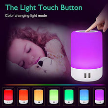 Carica l'immagine nel visualizzatore di Gallery, Lampada da tavolo USB, lampada comodino a LED con 4 porte di Usb Lamp - Ilgrandebazar