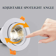 Carica l'immagine nel visualizzatore di Gallery, BAGZY Set da 6 Faretti LED Incasso per Cartongesso Rotondo Luci Argento - Ilgrandebazar