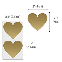 Carica l'immagine nel visualizzatore di Gallery, 50 pezzi, 7 cm, Cuore Gratta e Vinci Adesivo Etichette, Scratch Sticker - Oro - Ilgrandebazar