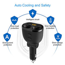 Carica l'immagine nel visualizzatore di Gallery, Rocketek Caricabatteria per Auto, 80W 12V/24V USB Accendisigari Auto CCY16-EU