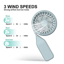 Carica l'immagine nel visualizzatore di Gallery, Babacom Ventilatore USB, Rumore Basso da Tavolo, 360° Rotazione...