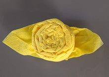 Carica l'immagine nel visualizzatore di Gallery, Tovaglioli Rosa in giallo, set da 12, per la compleanno, matrimono. - Ilgrandebazar