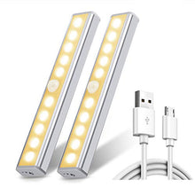 Carica l'immagine nel visualizzatore di Gallery, Chesbung Luce per Armadio, [2pcs ] Wireless a 10 LED con Bianco Caldo - Ilgrandebazar